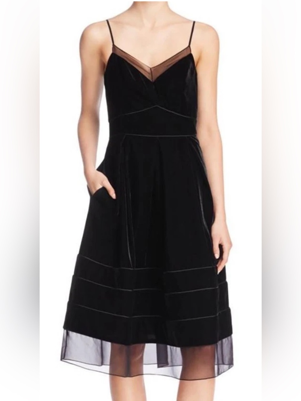 Timo Weiland Black Velvet Dress